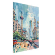 Da Vinci Travel Collection wall art print | Shanghai China - Canvas - 70x100 cm / 28x40″ - Slim