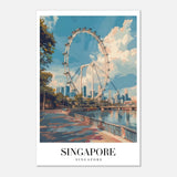 Da Vinci Travel Collection wall art print | Singapore - Aluminum Print - 40x60 cm / 16x24″ - 