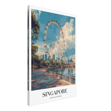 Da Vinci Travel Collection wall art print | Singapore - Canvas - 50x75 cm / 20x30″ - Slim