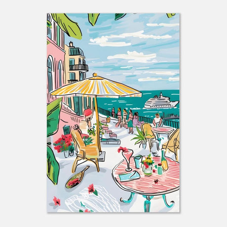 Da Vinci Travel Collection wall art print | St. Tropez France - Aluminum Print - 30x45 cm / 12x18″ - 