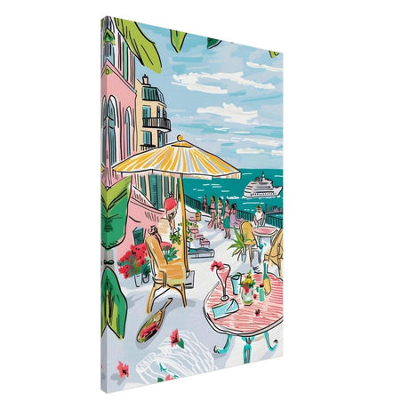 Da Vinci Travel Collection wall art print | St. Tropez France - Canvas - 60x90 cm / 24x36″ - Slim