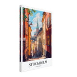 Da Vinci Travel Collection wall art print | Stockholm Sweden - Canvas - 40x60 cm / 16x24″ - Thick