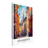 Da Vinci Travel Collection wall art print | Stockholm Sweden - Canvas - 60x90 cm / 24x36″ - Thick