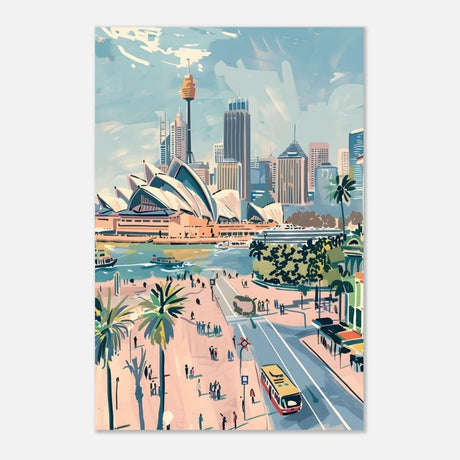 Da Vinci Travel Collection wall art print | Sydney Australia - Aluminum Print - 30x45 cm / 12x18″ - 