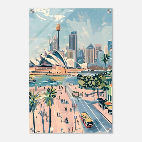 Da Vinci Travel Collection wall art print | Sydney Australia - Acrylic Print - 40x60 cm / 16x24″ - 