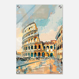 Da Vinci Travel Collection wall art print | The Colosseum Rome Italy - Acrylic Print - 30x45 cm / 12x18″ - 
