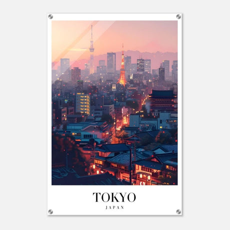 Da Vinci Travel Collection wall art print | Tokyo Japan - Acrylic Print - 60x90 cm / 24x36″ - 