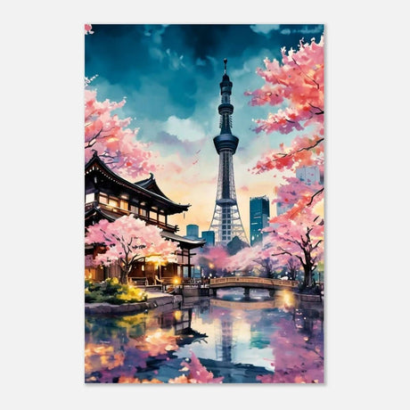 Da Vinci Travel Collection wall art print | Tokyo Japan - Aluminum Print - 30x45 cm / 12x18″ - 
