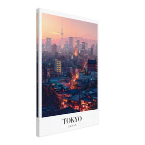 Da Vinci Travel Collection wall art print | Tokyo Japan - Canvas - 40x60 cm / 16x24″ - Slim