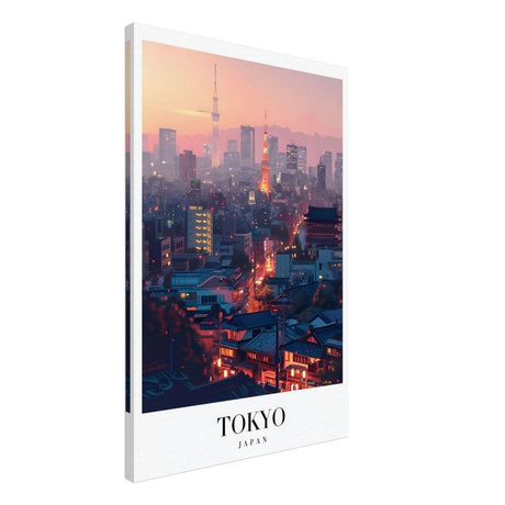 Da Vinci Travel Collection wall art print | Tokyo Japan - Canvas - 60x90 cm / 24x36″ - Thick