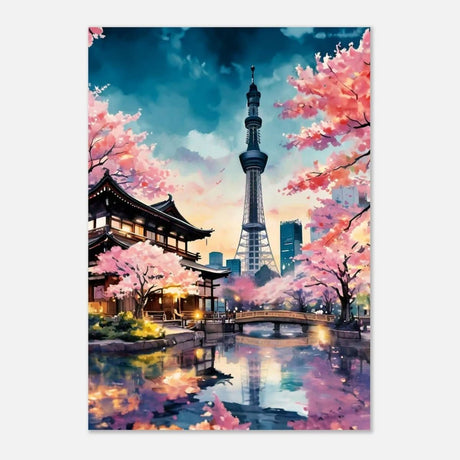Da Vinci Travel Collection wall art print | Tokyo Japan - Aluminum Print - 70x100 cm / 28x40″ - 