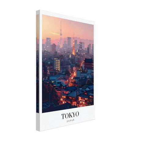 Da Vinci Travel Collection wall art print | Tokyo Japan - Canvas - 30x45 cm / 12x18″ - Slim