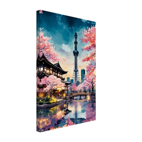 Da Vinci Travel Collection wall art print | Tokyo Japan - Canvas - 30x45 cm / 12x18″ - Slim