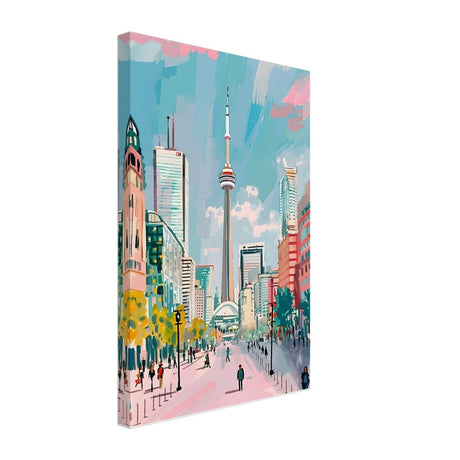 Da Vinci Travel Collection wall art print | Toronto Canada - Canvas - 30x45 cm / 12x18″ - Slim