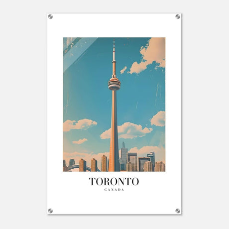 Da Vinci Travel Collection wall art print | Toronto Canada - Acrylic Print - 60x90 cm / 24x36″ - 