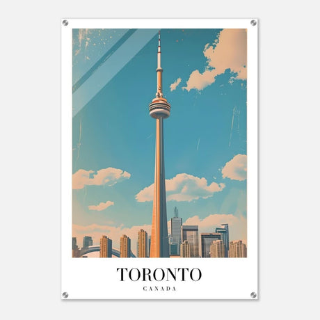 Da Vinci Travel Collection wall art print | Toronto Canada - Acrylic Print - 70x100 cm / 28x40″ - 