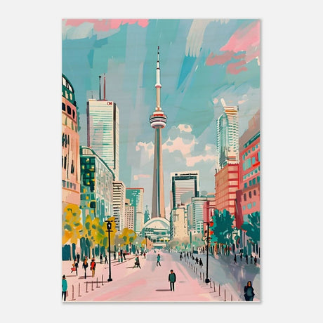 Da Vinci Travel Collection wall art print | Toronto Canada - Wood Prints - 70x100 cm / 28x40″ - 10 mm