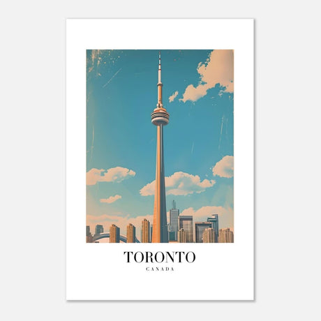 Da Vinci Travel Collection wall art print | Toronto Canada - Aluminum Print - 50x75 cm / 20x30″ - 