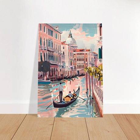 Da Vinci Travel Collection wall art print | Venice Italy - Brushed Aluminum Print - 70x100 cm / 28x40″ - 