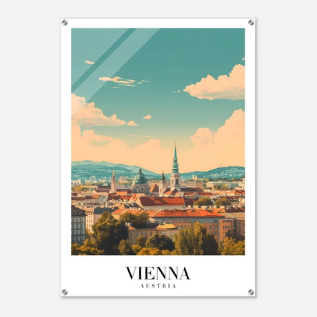 Da Vinci Travel Collection wall art print | Vienna Austria - Acrylic Print - 70x100 cm / 28x40″ - 