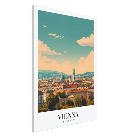 Da Vinci Travel Collection wall art print | Vienna Austria - Canvas - 70x100 cm / 28x40″ - Slim