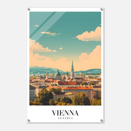 Da Vinci Travel Collection wall art print | Vienna Austria - Acrylic Print - 60x90 cm / 24x36″ - 