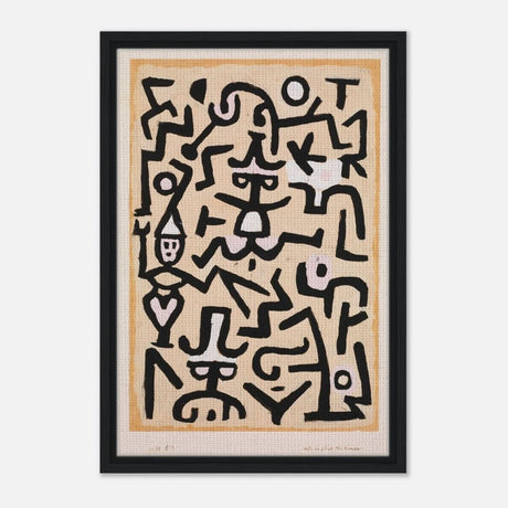 Da Vinci Vintage Art Wall art print | Comedians’ Handbill by Paul Klee (1938) - Acrylic Print - 30x45 cm / 12x18″ - 