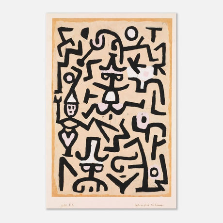 Da Vinci Vintage Art Wall art print | Comedians’ Handbill by Paul Klee (1938) - Acrylic Print - 30x45 cm / 12x18″ - 