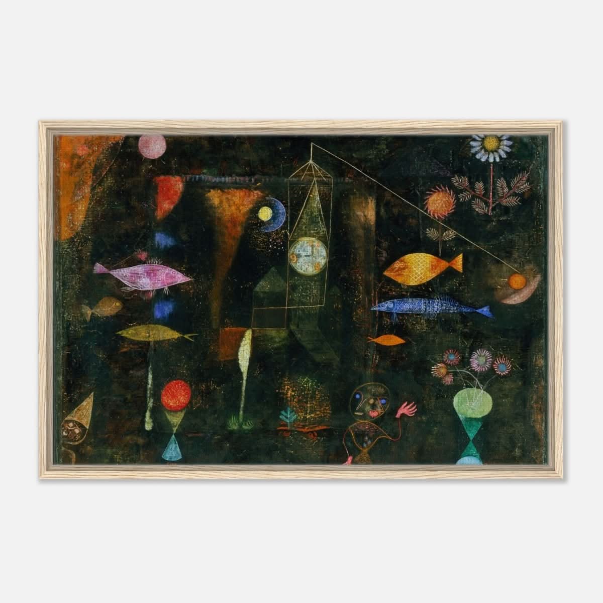 Da Vinci Vintage wall art print | Fish Magic by Paul Klee (1925) - Acrylic Print - 30x45 cm / 12x18″ - 