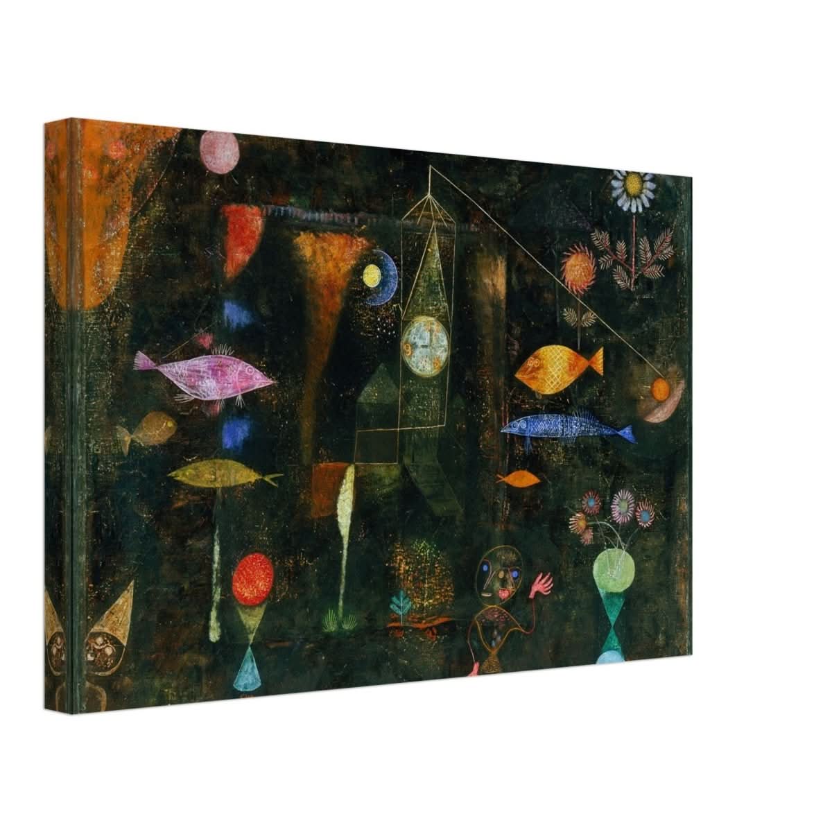 Da Vinci Vintage wall art print | Fish Magic by Paul Klee (1925) - Canvas - 30x45 cm / 12x18″ - 