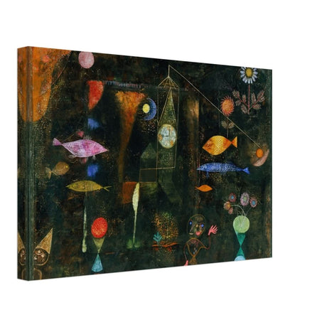 Da Vinci Vintage wall art print | Fish Magic by Paul Klee (1925) - Canvas - 30x45 cm / 12x18″ - 