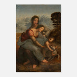 Da Vinci Vintage wall art print | The Virgin and Child with St. Anne by Leonardo da Vinci - Wood Prints - 50x75 cm / 20x30″ - 