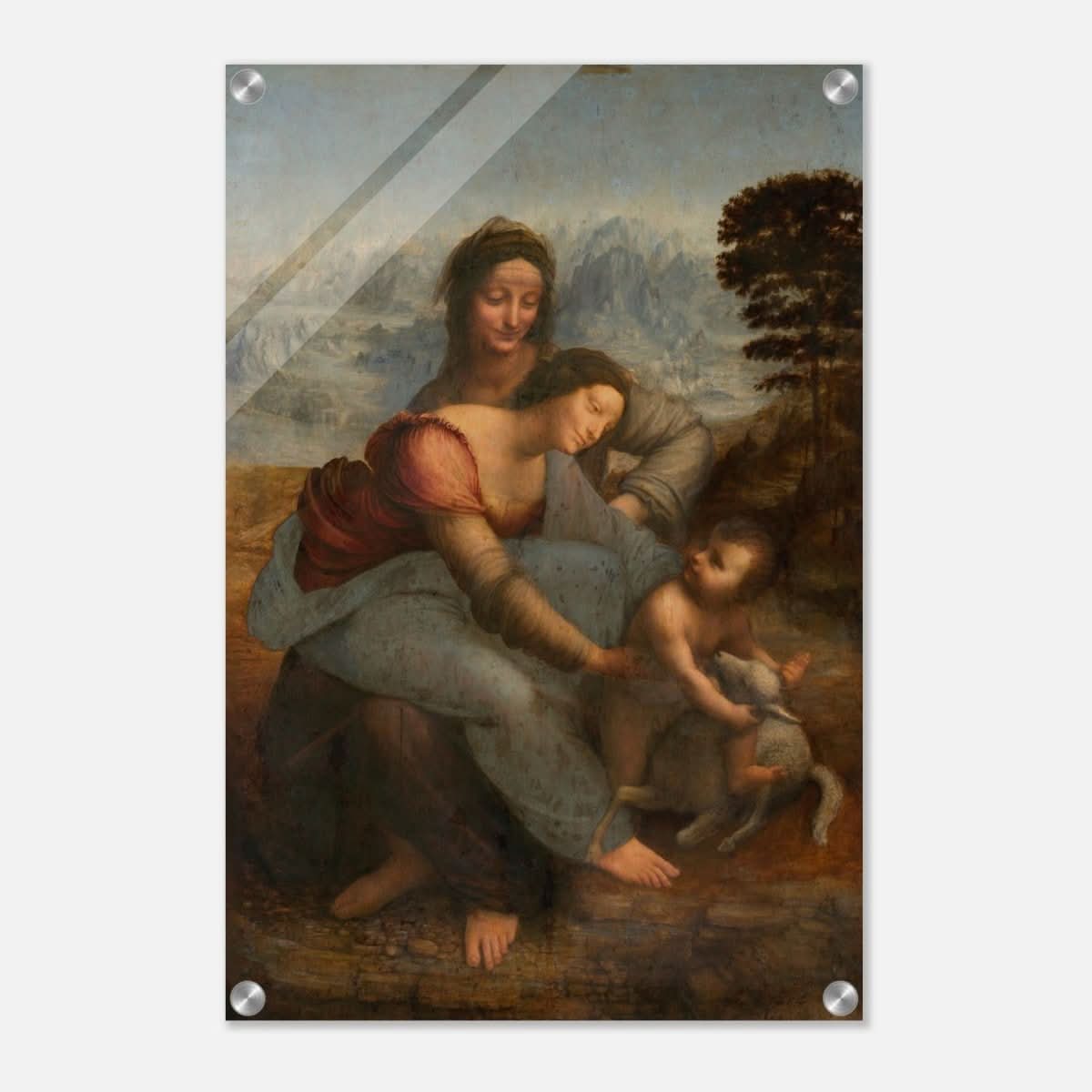 Da Vinci Vintage wall art print | The Virgin and Child with St. Anne by Leonardo da Vinci - Acrylic Print - 40x60 cm / 16x24″ - 