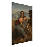 Da Vinci Vintage wall art print | The Virgin and Child with St. Anne by Leonardo da Vinci - Canvas - 50x75 cm / 20x30″ - 