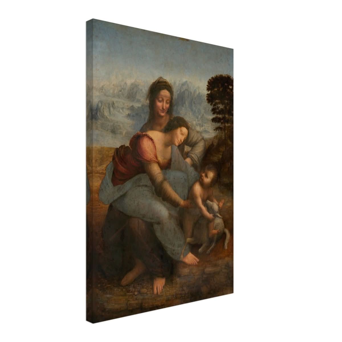 Da Vinci Vintage wall art print | The Virgin and Child with St. Anne by Leonardo da Vinci - Canvas - 40x60 cm / 16x24″ - 