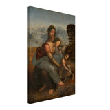 Da Vinci Vintage wall art print | The Virgin and Child with St. Anne by Leonardo da Vinci - Canvas - 40x60 cm / 16x24″ - 