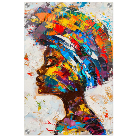 Da Vinci Wall art Print | Eclectic Expressions | African Theme | Contemporary art - Acrylic Print - 40x60 cm / 16x24″ - 