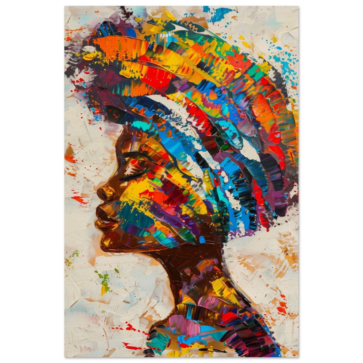 Da Vinci Wall art Print | Eclectic Expressions | African Theme | Contemporary art - Wood Prints - 30x45 cm / 12x18″ - 