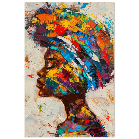Da Vinci Wall art Print | Eclectic Expressions | African Theme | Contemporary art - Wood Prints - 30x45 cm / 12x18″ - 