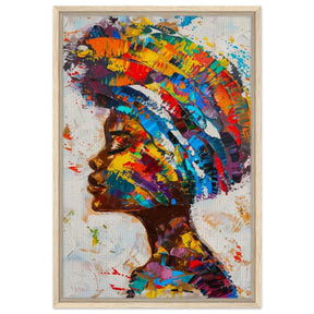 Da Vinci Wall art Print | Eclectic Expressions | African Theme | Contemporary art - Framed Canvas - 50x75 cm / 20x30″ - Wood frame
