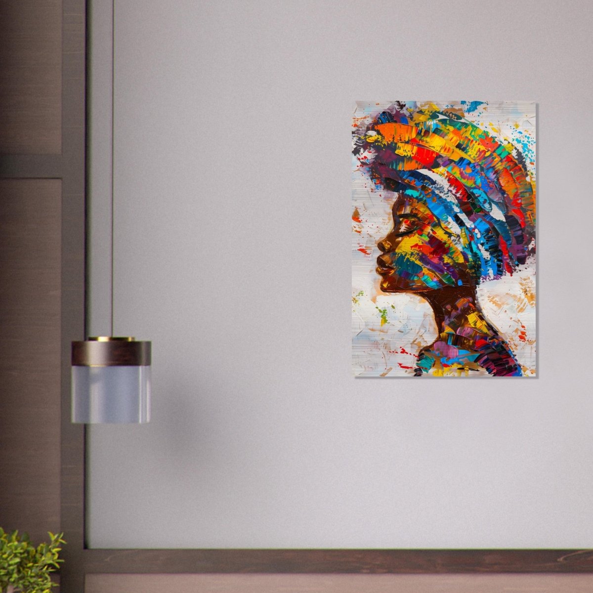 Da Vinci Wall art Print | Eclectic Expressions | African Theme | Contemporary art - Brushed Aluminum Print - 60x90 cm / 24x36″ - 