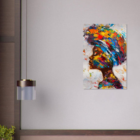 Da Vinci Wall art Print | Eclectic Expressions | African Theme | Contemporary art - Brushed Aluminum Print - 60x90 cm / 24x36″ - 