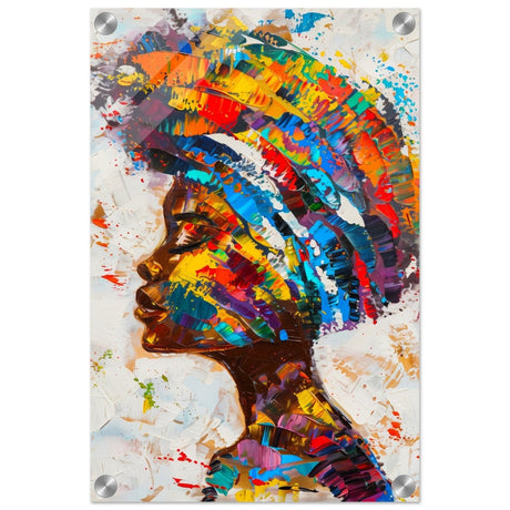 Da Vinci Wall art Print | Eclectic Expressions | African Theme | Contemporary art - Acrylic Print - 30x45 cm / 12x18″ - 