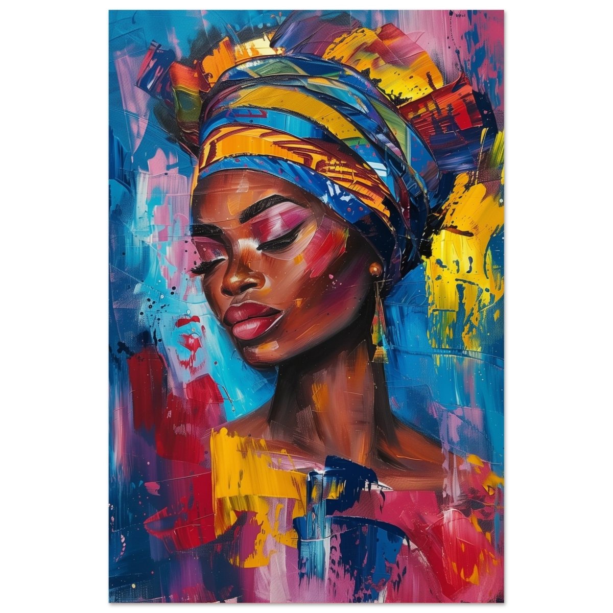 Da Vinci Wall art Print | Eclectic Expressions | African Theme - Aluminum Print - 30x45 cm / 12x18″ - 