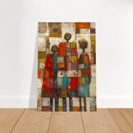 Da Vinci Wall art Print | Eclectic Expressions | African Theme - Brushed Aluminum Print - 50x75 cm / 20x30″ - 