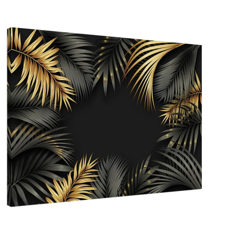 Da Vinci Wall art Print | Eclectic Expressions | Black and Gold Leaf - Canvas - 60x90 cm / 24x36″ - 