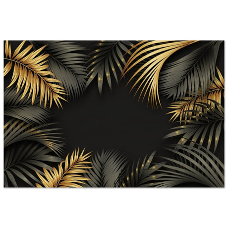 Da Vinci Wall art Print | Eclectic Expressions | Black and Gold Leaf - Wood Prints - 40x60 cm / 16x24″ - 