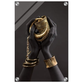 Da Vinci Wall art Print | Eclectic Expressions | Black Hands - Acrylic Print - 30x45 cm / 12x18″ - 