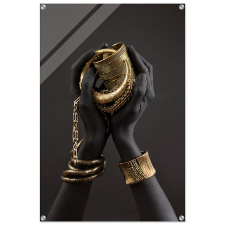 Da Vinci Wall art Print | Eclectic Expressions | Black Hands - Acrylic Print - 60x90 cm / 24x36″ - 