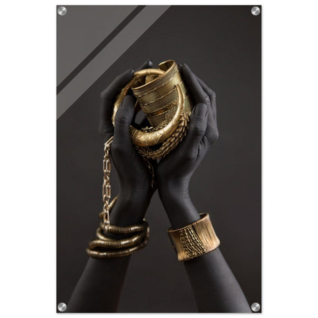 Da Vinci Wall art Print | Eclectic Expressions | Black Hands - Acrylic Print - 50x75 cm / 20x30″ - 
